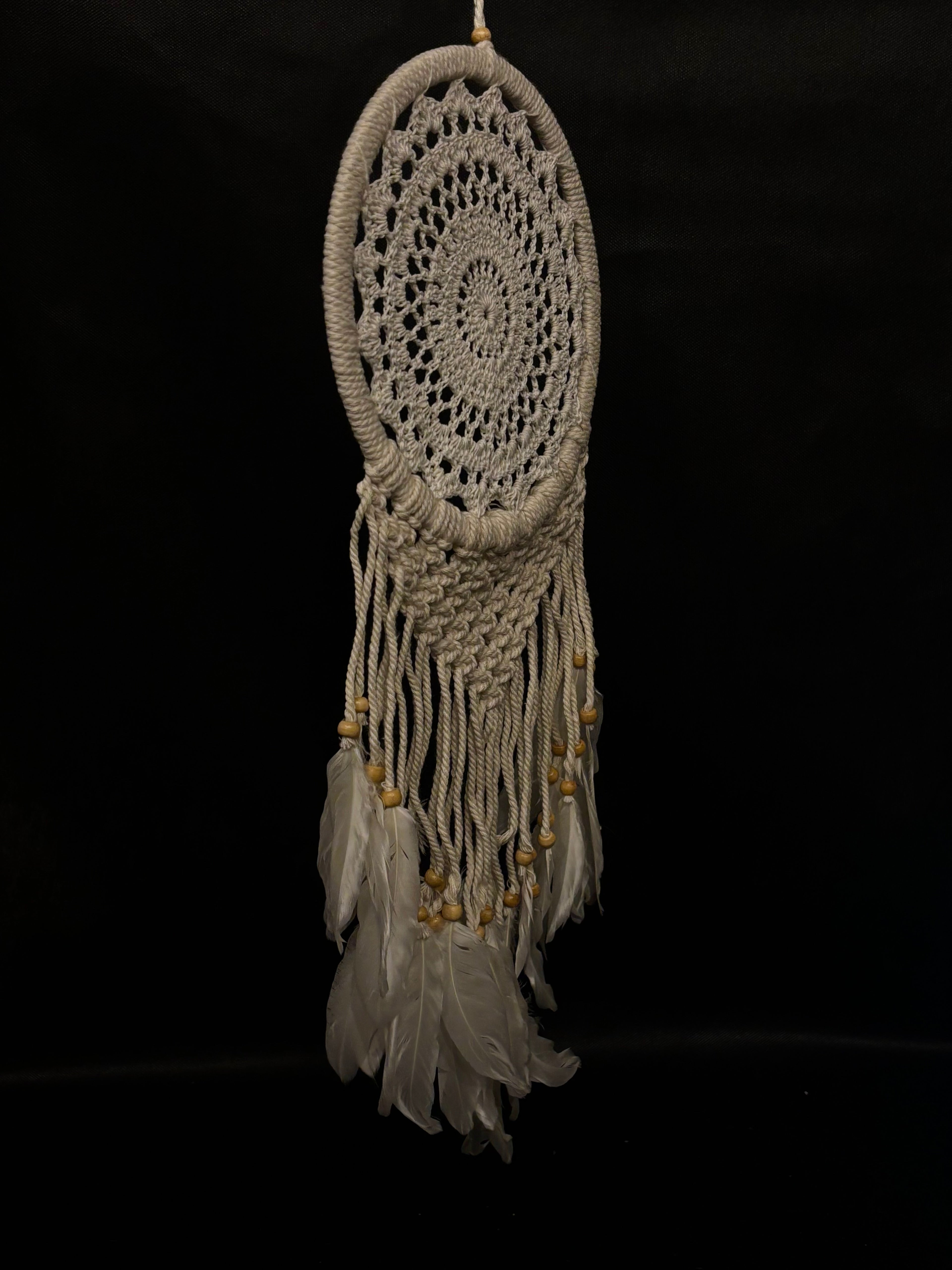 Attrape-Rêves Bohème en Macramé et Plumes Naturelles