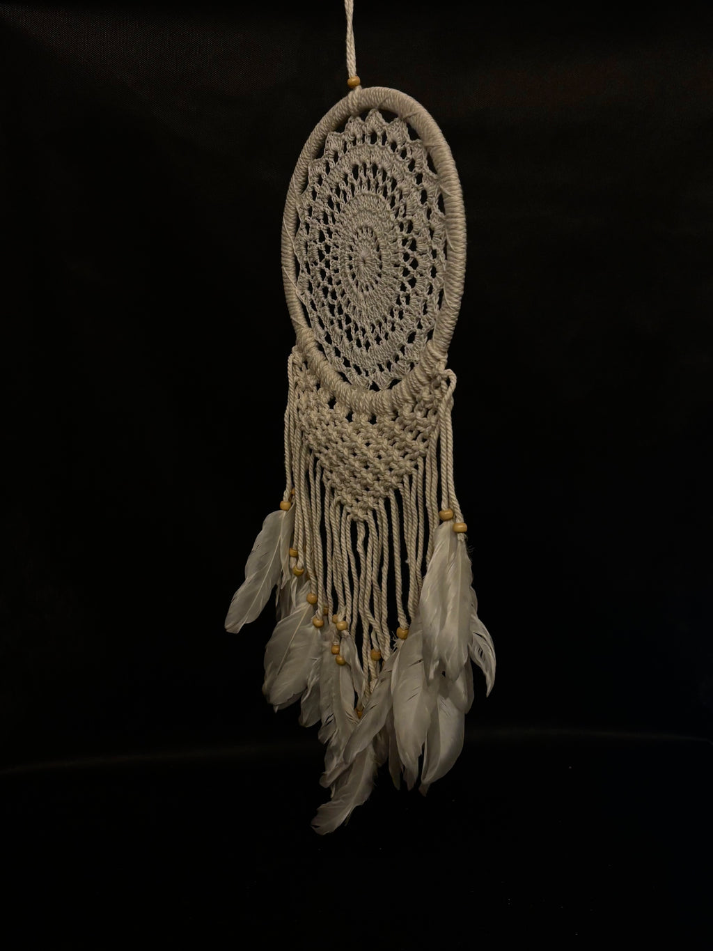 Attrape-Rêves Bohème en Macramé et Plumes Naturelles