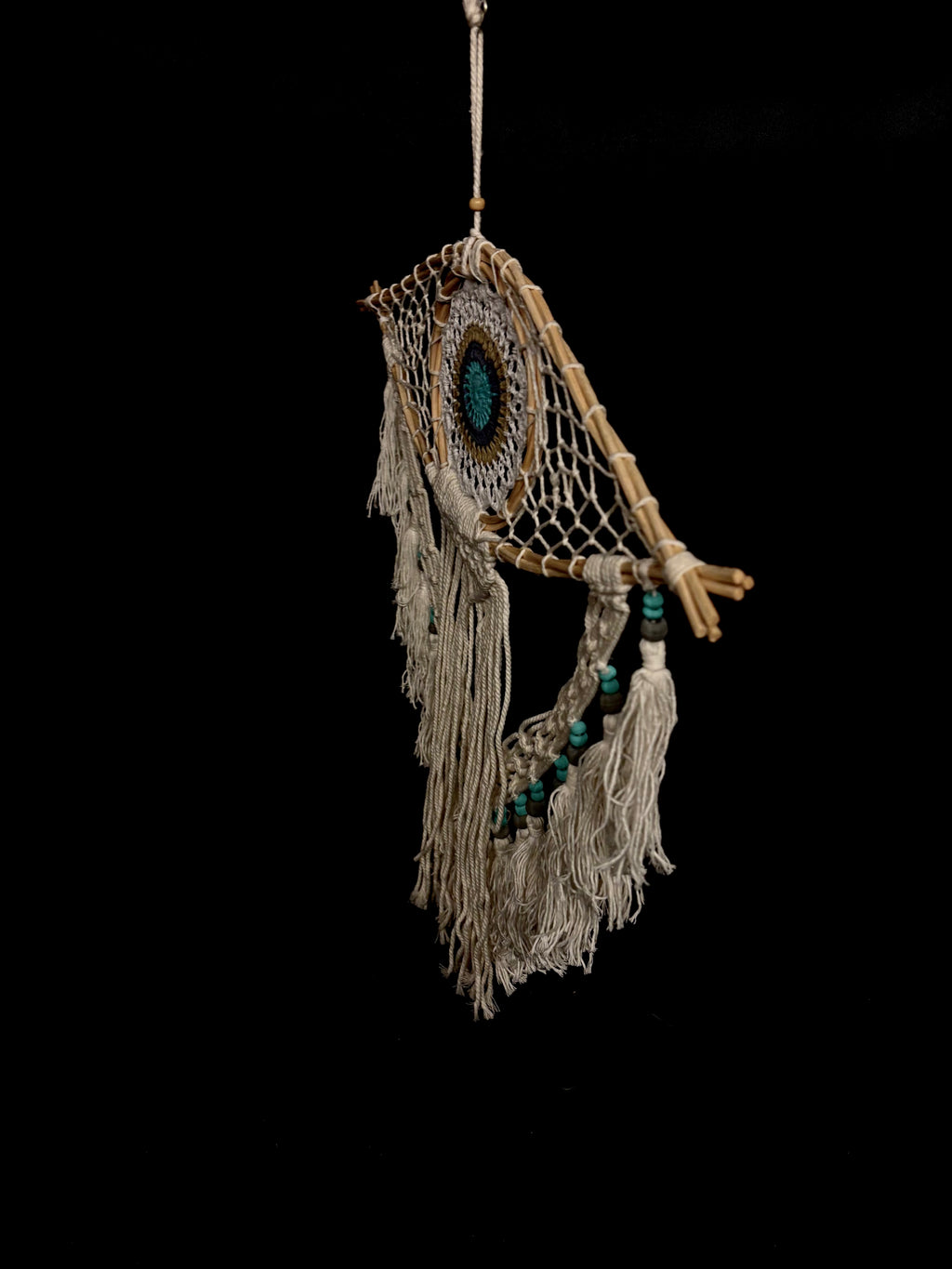Attrape-Rêves “Œil Protecteur” en Macramé