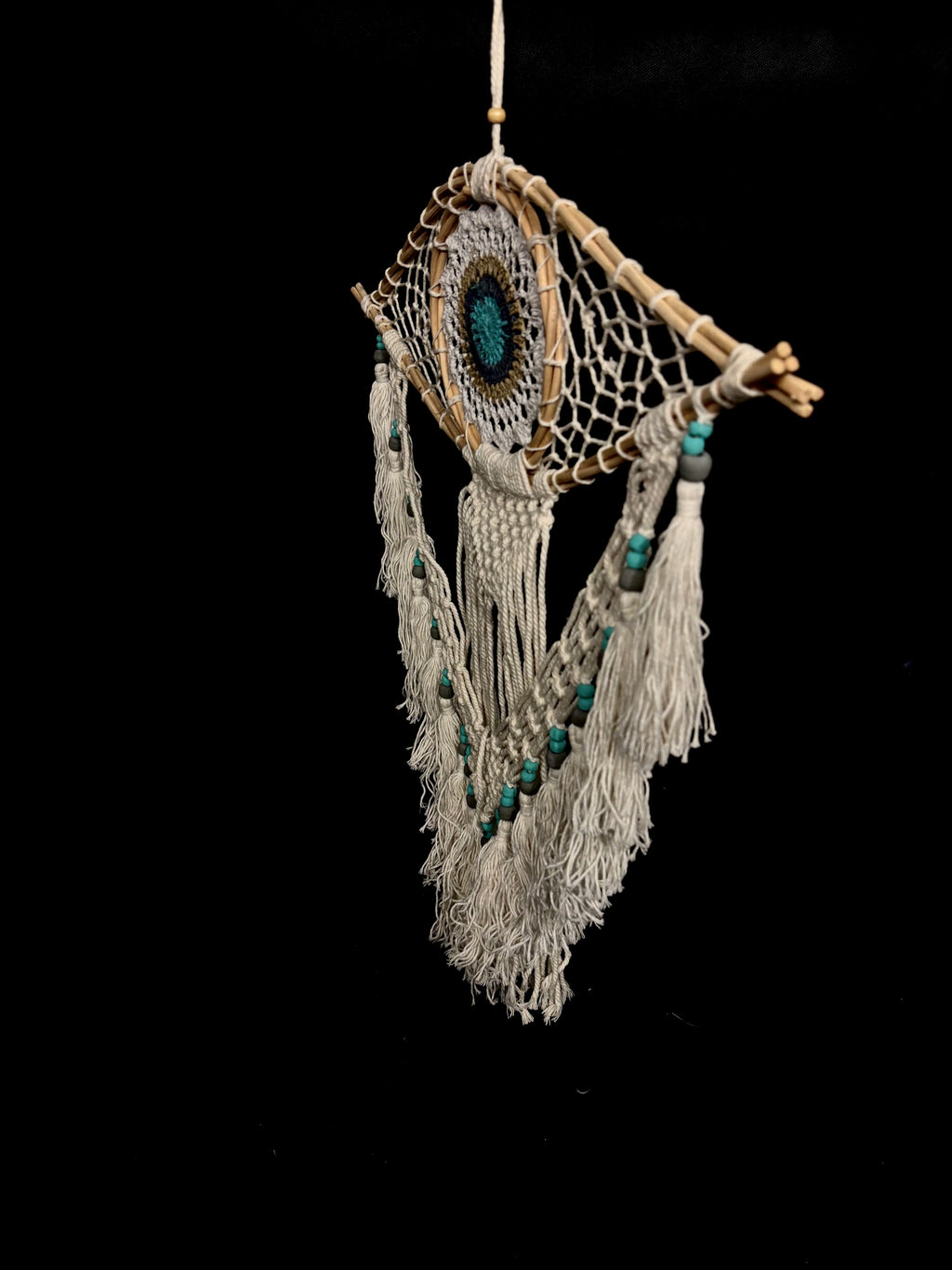 Attrape-Rêves “Œil Protecteur” en Macramé