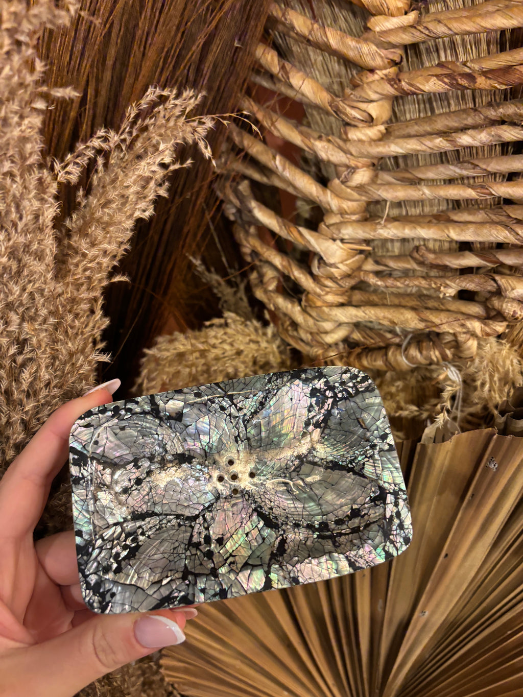 Coffret Porte-Savon en Nacre & Savon de Marseille