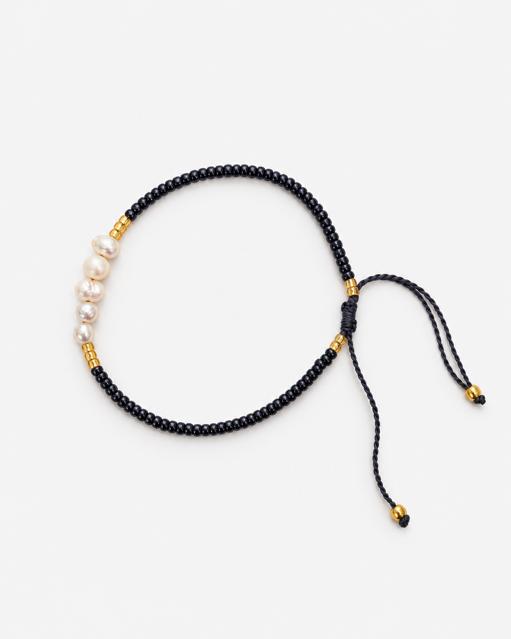 Bracelet Nacre Éclat – Noir gris