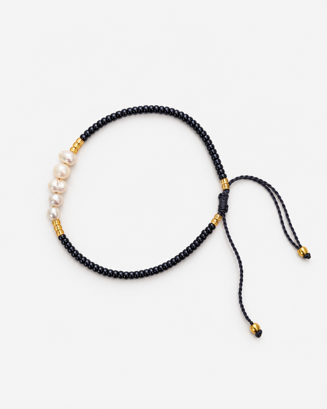Bracelet Nacre Éclat – Noir gris