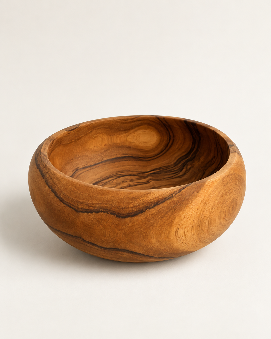 Bol en teck – Rond