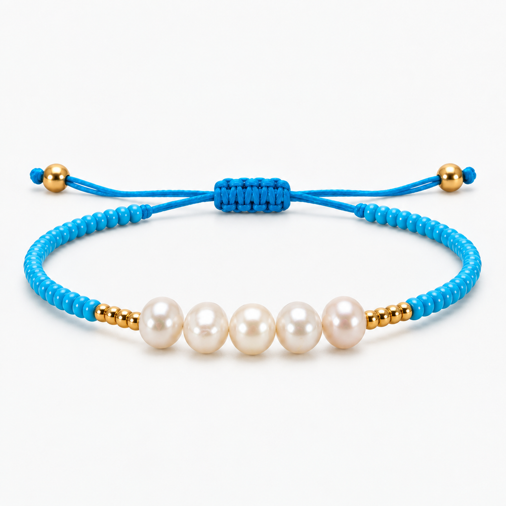 Bracelet Nacre Éclat – Bleu