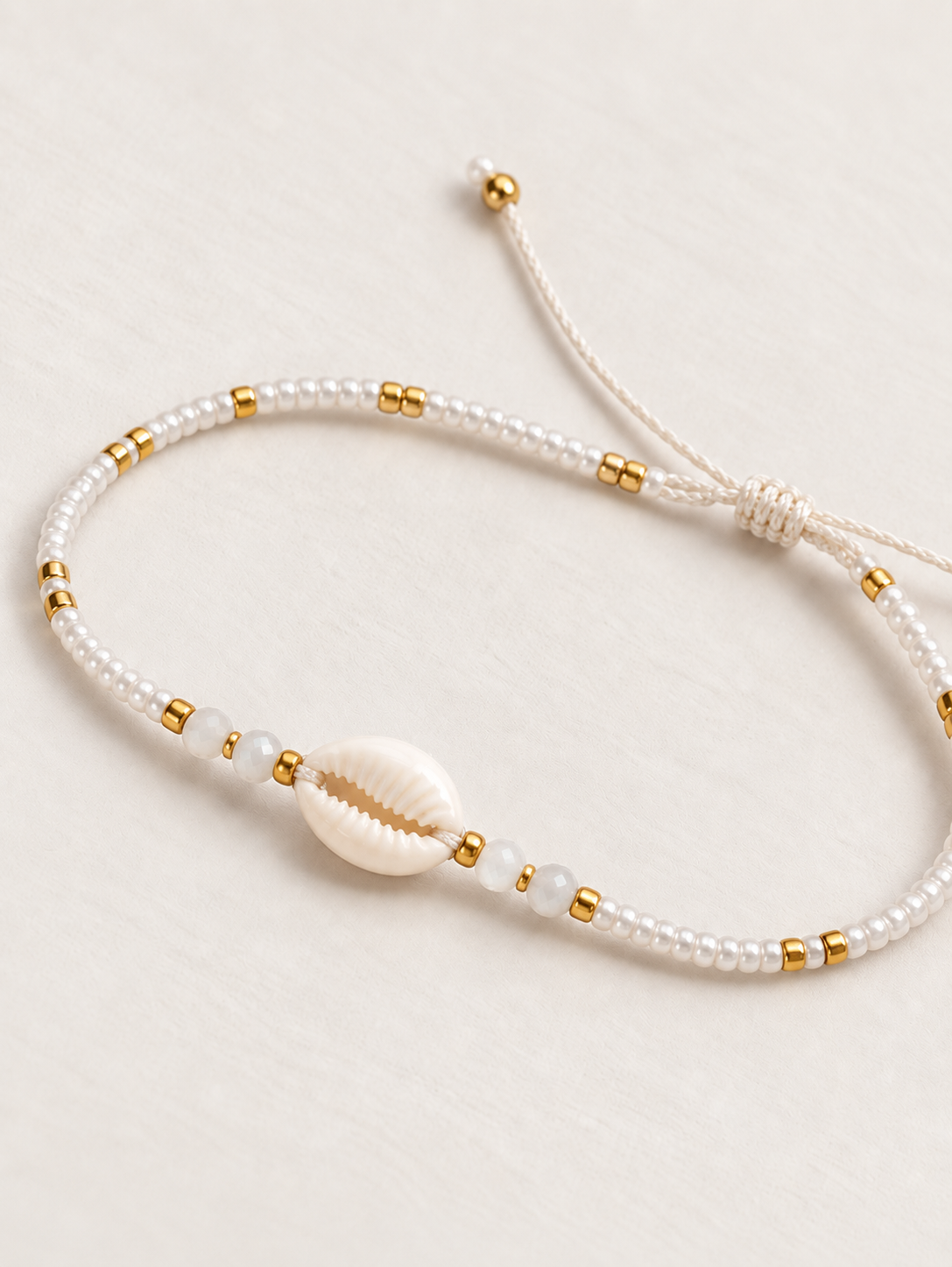 Bracelet coquillage blanc