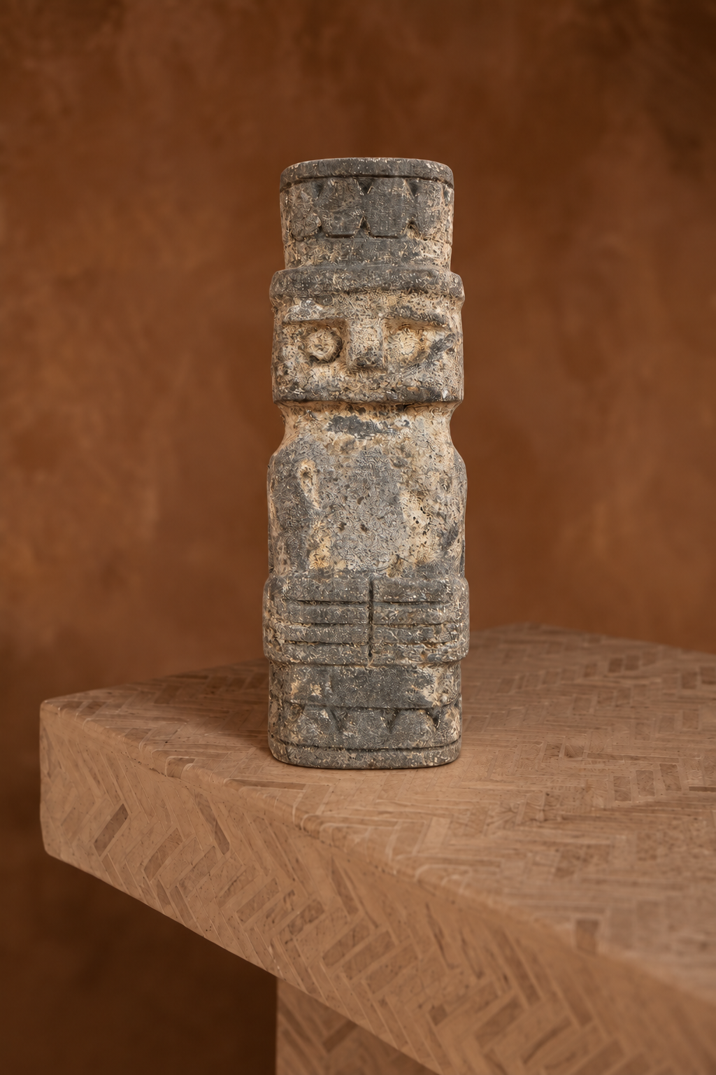 Statue Totem Cylindrique