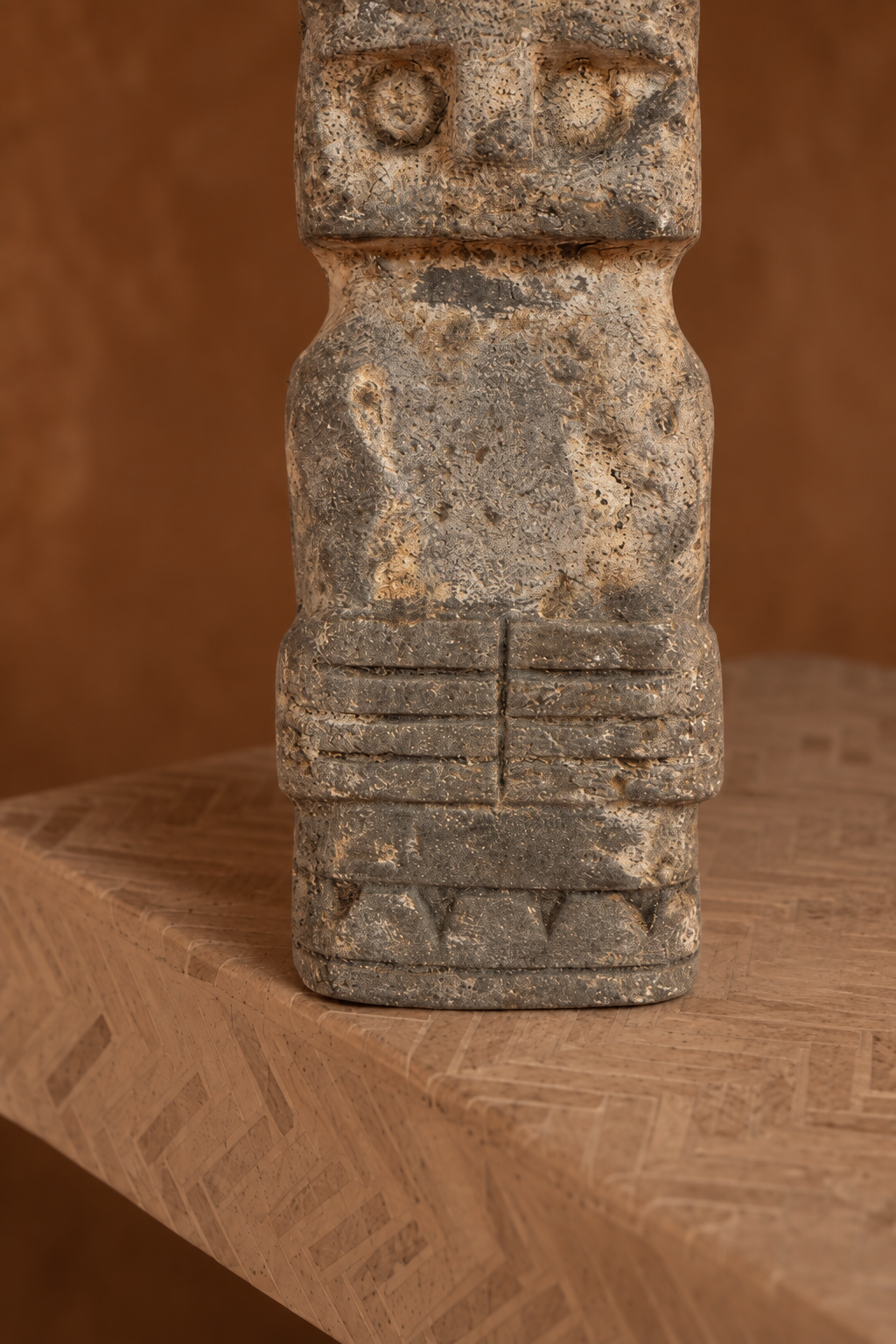 Statue Totem Cylindrique