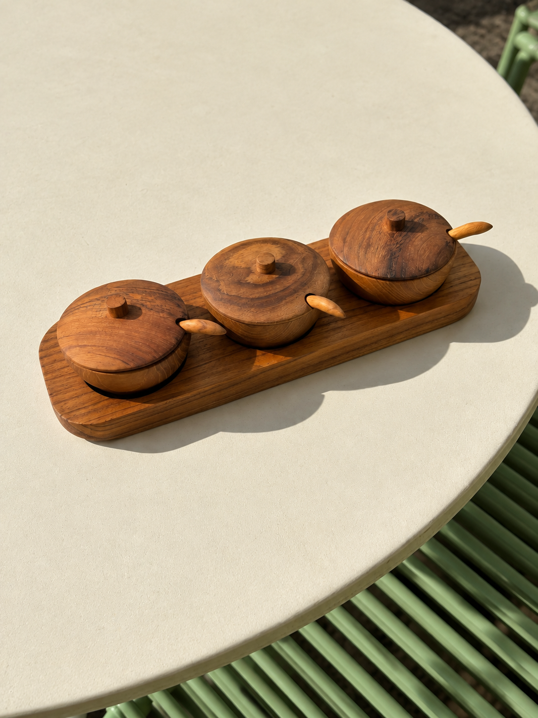 Porte-condiments en bois