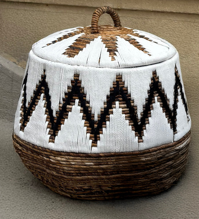 Paniers tressés à couvercle – 3 tailles disponibles