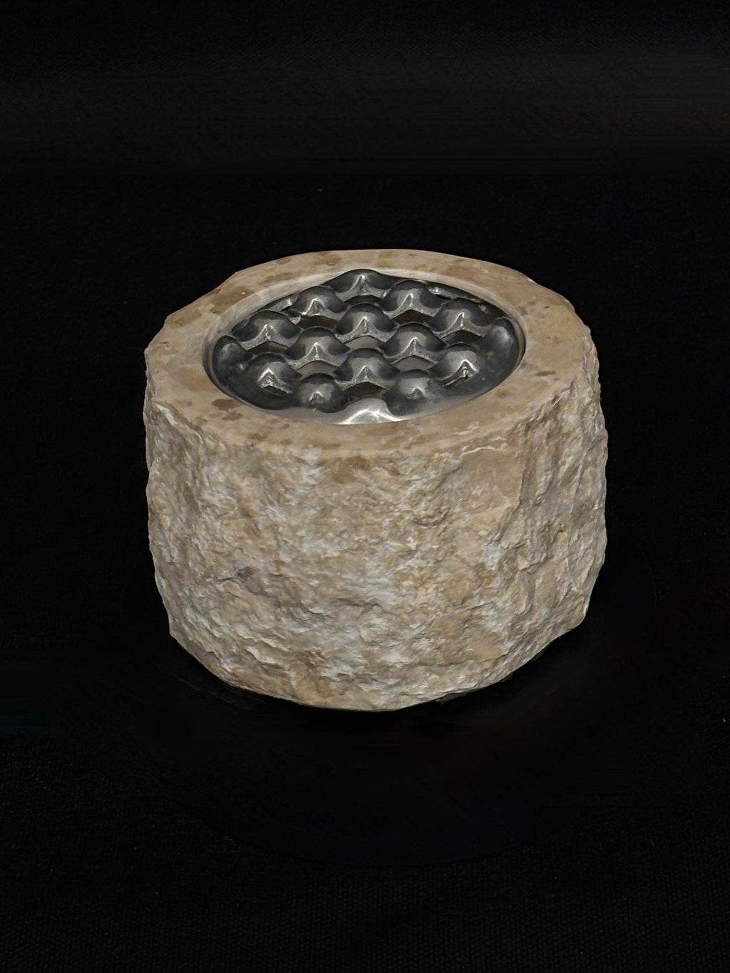 Cendrier marbre brut blanc