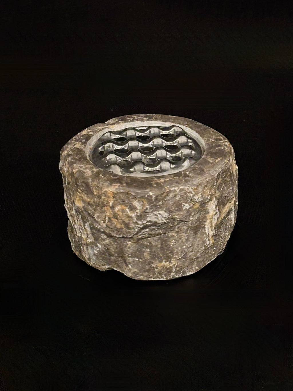 Cendrier marbre brut gris